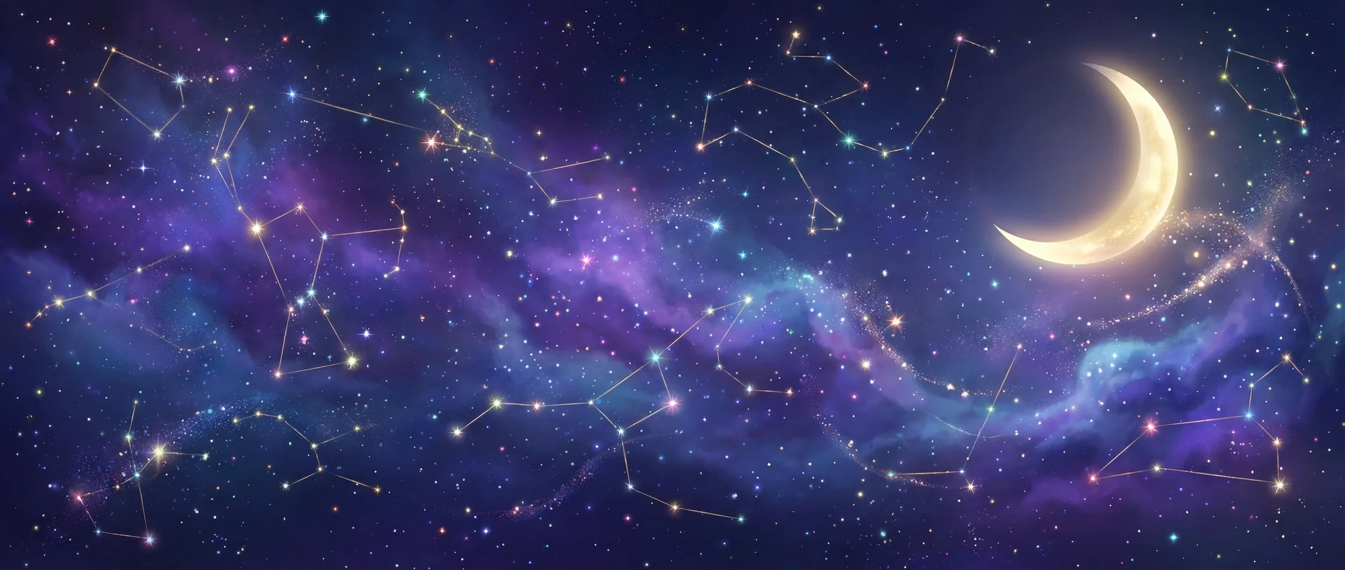 星空背景 - 迈开腿让我看看你扇贝 | 每日星座运势与塔罗占卜